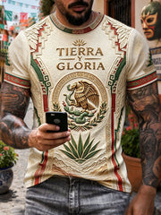 Men's Mexico Pride Art Printed T-shirt