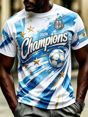 Men's Argentina Football Short Sleeve T-shirt