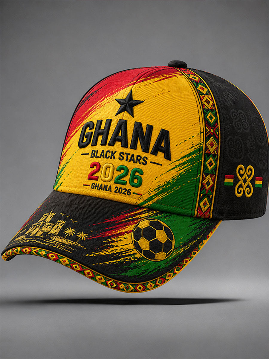 2026 Ghana Football Style Unisex  Hat