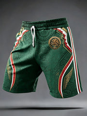 Men's Mexico Football Lover Art Printed Shorts