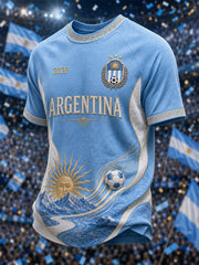 Men's Gift For Football Fans Print Casual Tee