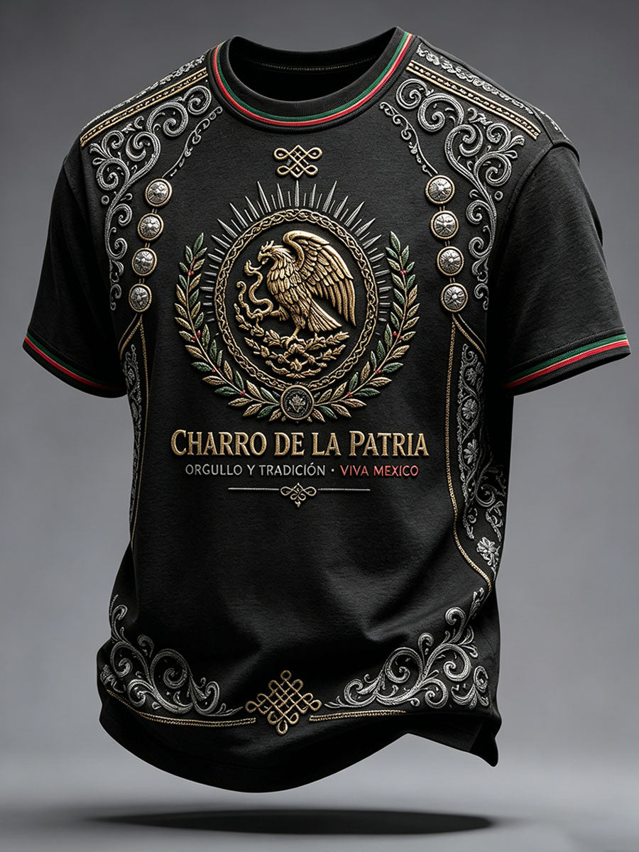 Men's Mexico Pride Art Printed T-shirt