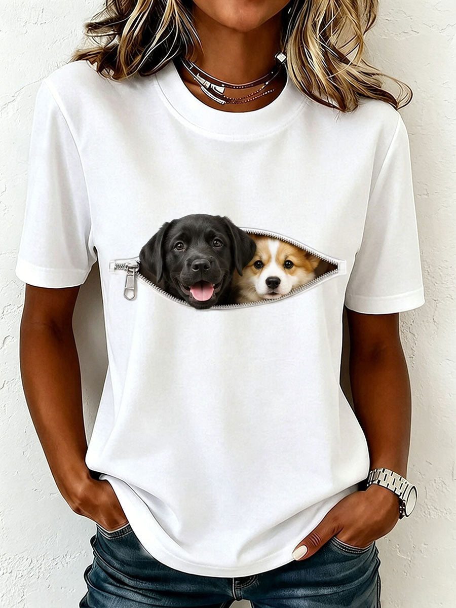 Women's Lovely Labrador and Corgi T-Shirt
