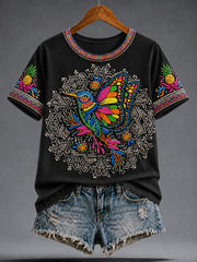 Women's Guelaguetza Mexico Art Printed T-shirt