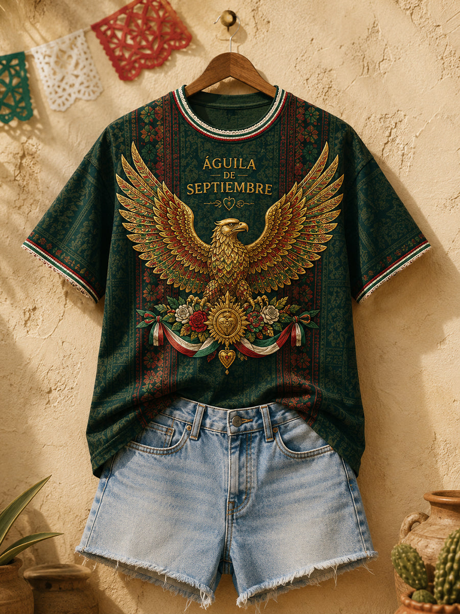 Women's Mexico Guelaguetza Art Printed T-shirt