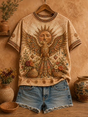 Women's Mexico Guelaguetza Art Printed T-shirt