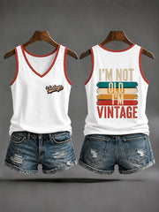 Women's 'I'm Not Old,I'm Vintage' Casual Vests