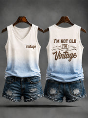 Women's 'I'm Not Old,I'm Vintage' Casual Vests