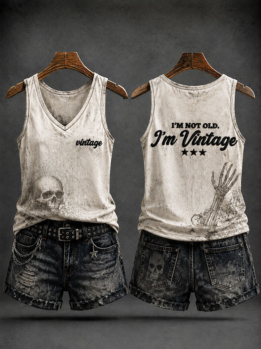 Women's 'I'm Not Old,I'm Vintage' Casual Vests