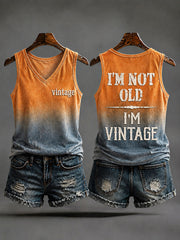 Women's 'I'm Not Old,I'm Vintage' Casual Vests
