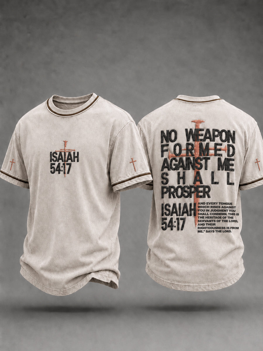 Men's No Weapon Christian Short Sleeve T-shirt