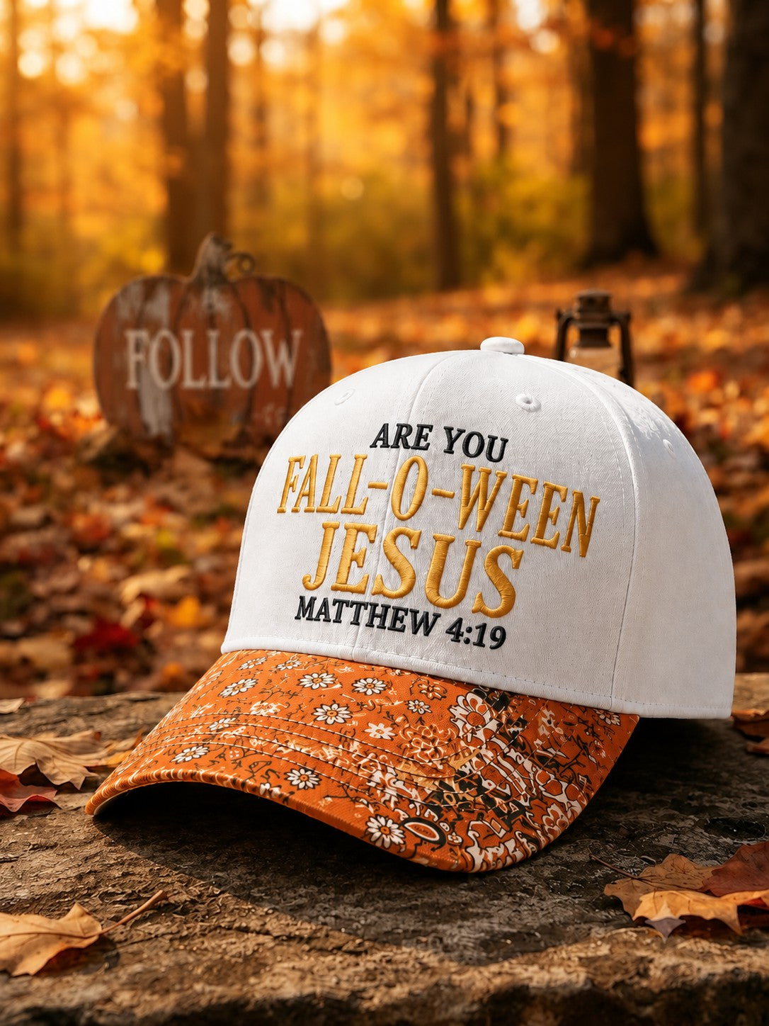 Are You Fall-O-Ween Jesus Matthew 4:19 Hat