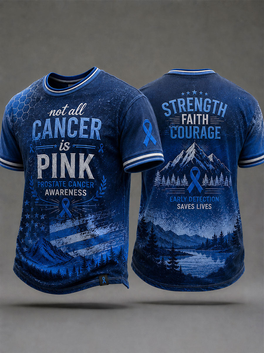 Men's 'not all cancer is pink prostate cancer awareness' T-shirts