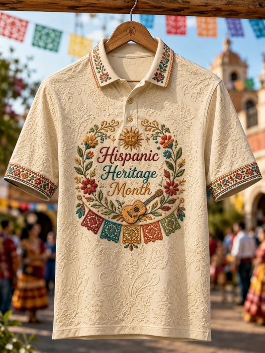 Men's Hispanic Heritage Month Printed polo shirt