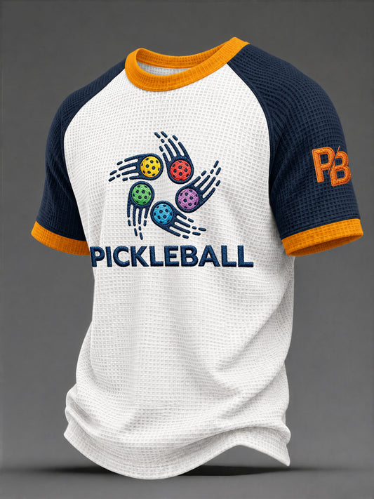 Men's Pickleball Waffle T-Shirts