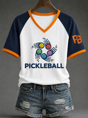 Women’s Pickleball V-Neck T-Shirts