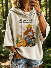 Women's Only You Can Prevent Ai Data Centers Print Sweatshirt