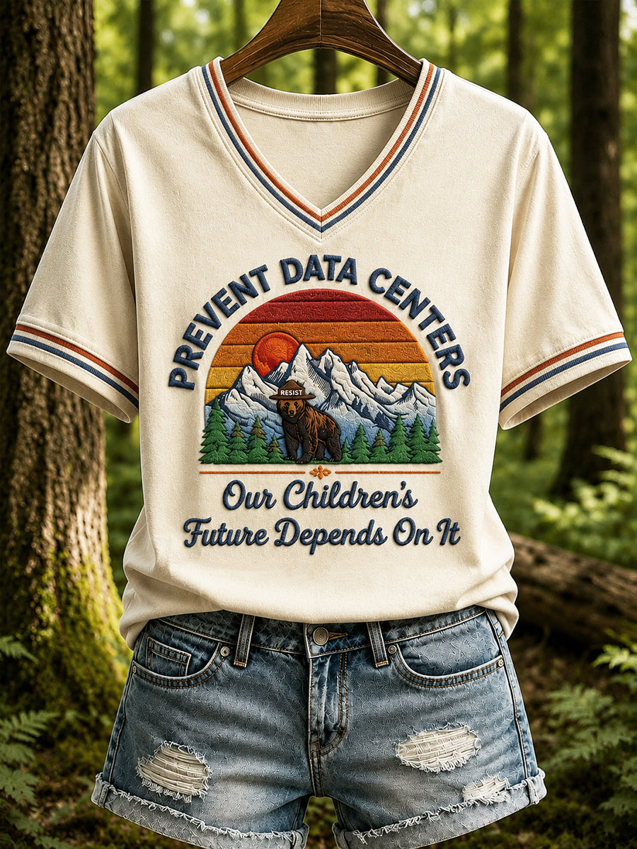 Women's Only You Can Prevent Ai Data Centers Print T-shirt