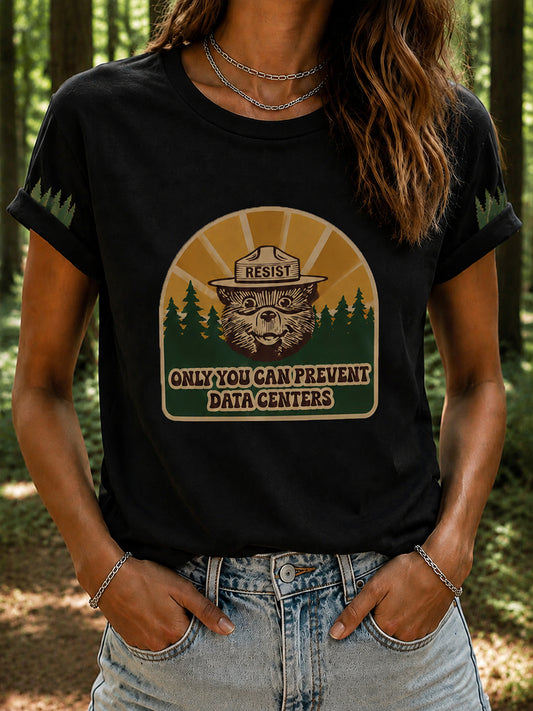 Women's Only You Can Prevent Ai Data Centers Print T-shirt
