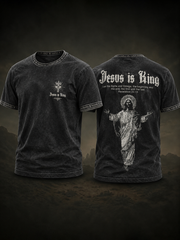 Men's ESUS IS KING short sleeves t-shirt