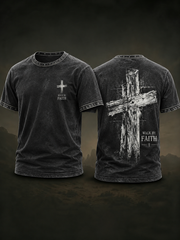 Men's walk by faith short sleeves t-shirt