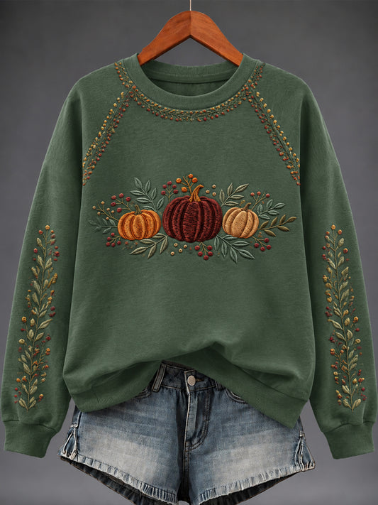Women's Autumn Art Print Sweatshirt