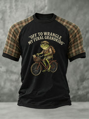 Men's Off To Wrangle My Feral Grandkinds Short Sleeve T-shirt