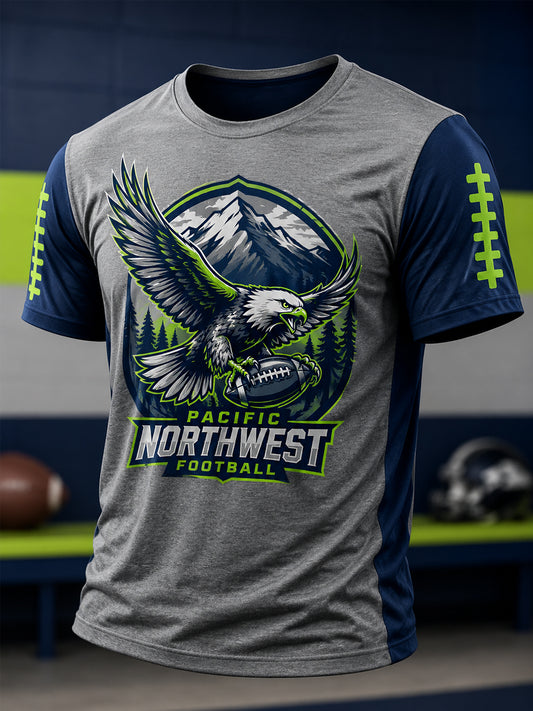 Men's Football Gameday Gift For Football Fans Casual Tee