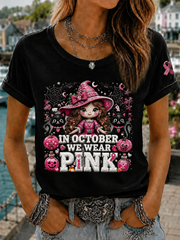 Women's In October We Wear Pink Short-sleeved T-shirt