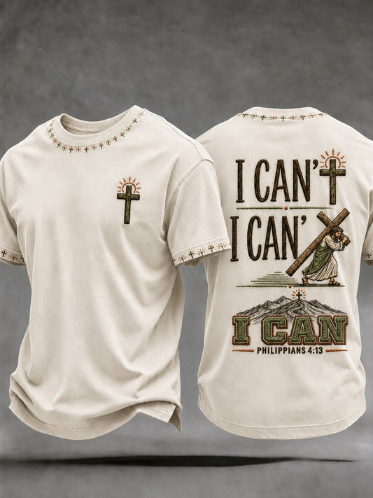 Men's Christian I Can Cross Short Sleeve T-shirt