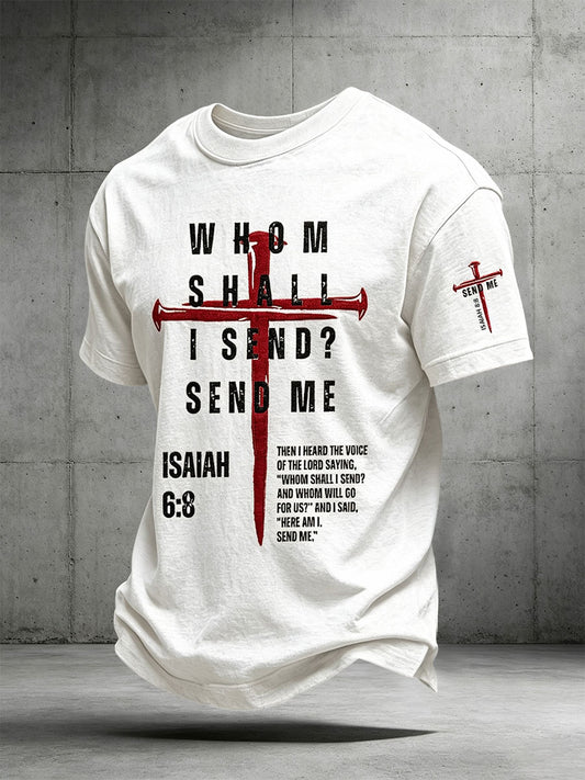 Men's Whom Shall I Send? Send Me T-shirt