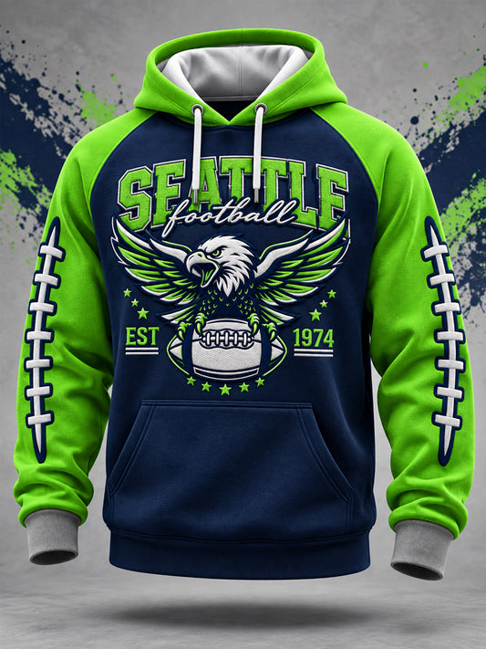 Men's Football Gameday Gift For Football Fans Casual Hoodie