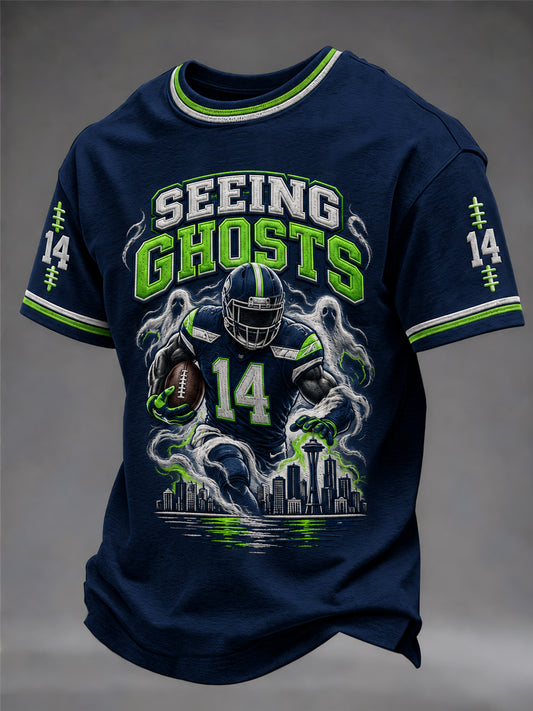 Men's Seattle Football Gameday Gift For Football Fans Short Sleeve T-shirt