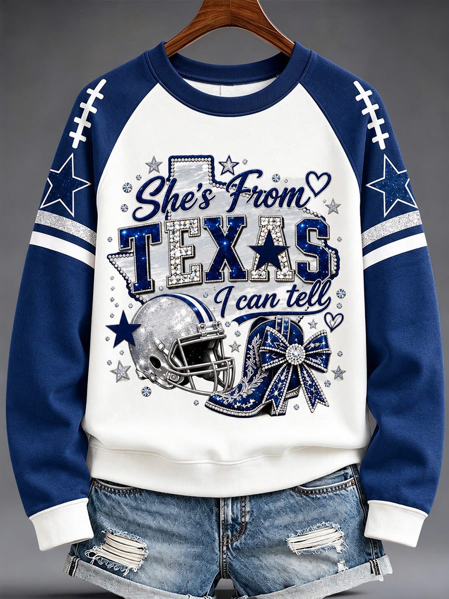 Women's Football Gameday Gift For Football Fans Casual Sweatshirt