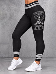 Women's What Happens In Las Vegas Started In Oakland Print Leggings