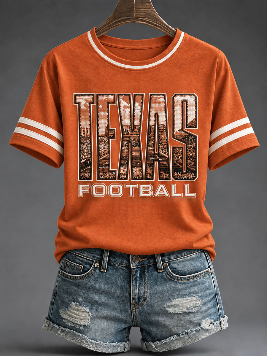 Women's Football Game Day Casual T-Shirt