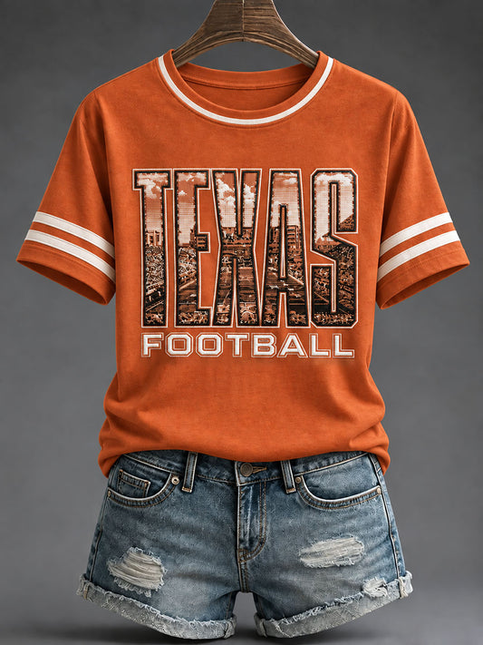 Women's Football Game Day Casual T-Shirt
