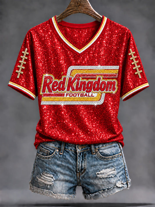 Women's Red Kingdom Short-Sleeved T-Shirt