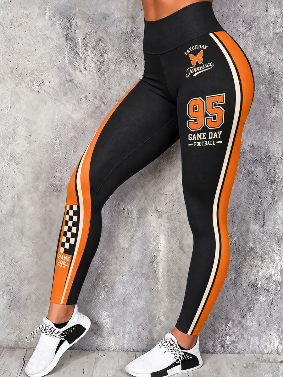 Women's Game Day Football Printed Casual Bottoms