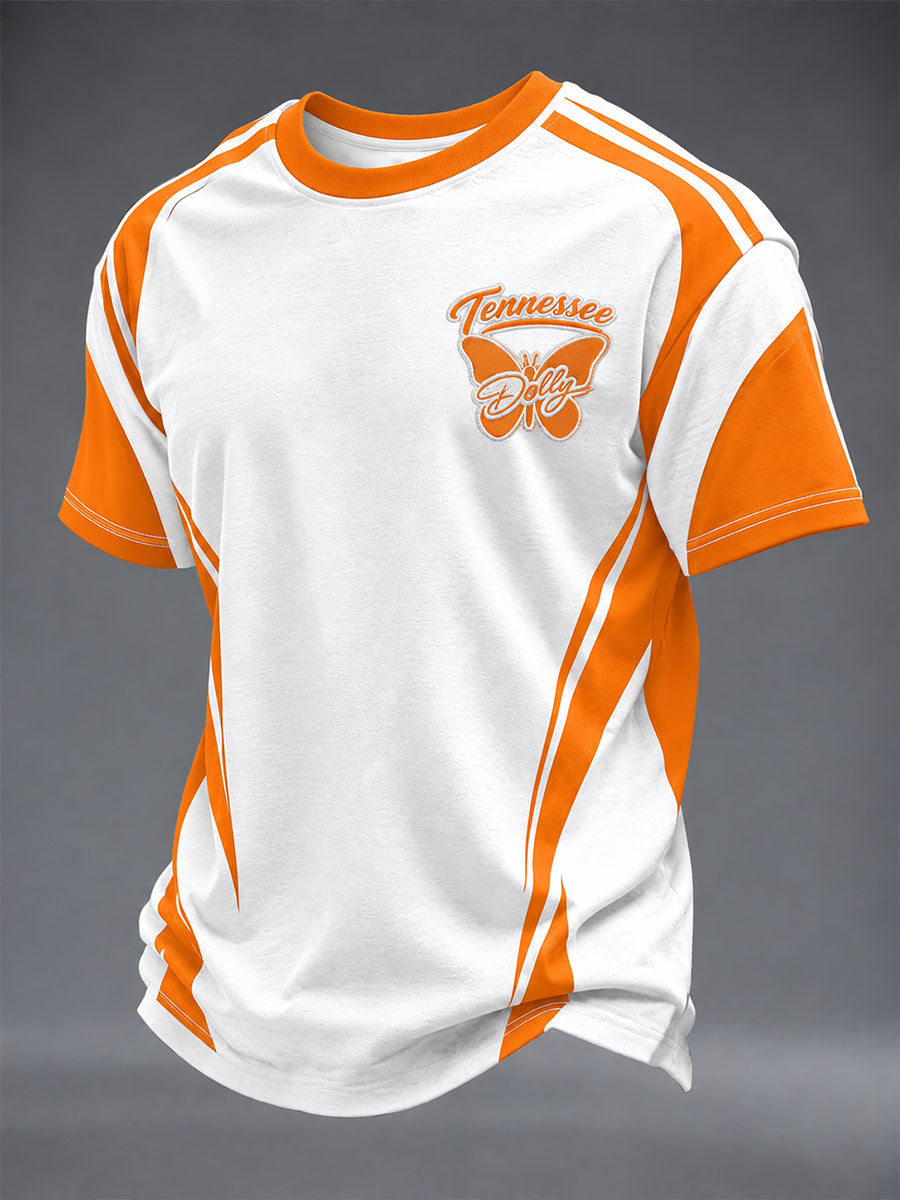 Men's Game Day Football Printed Casual T-shirt