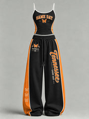 Women's Football Game Day Printed Casual Set