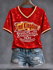 Women's Red Kingdom Short-Sleeved T-Shirt