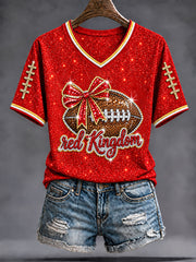 Women's Red Kingdom Short-Sleeved T-Shirt
