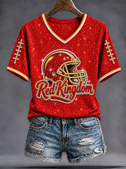 Women's Red Kingdom Short-Sleeved T-Shirt