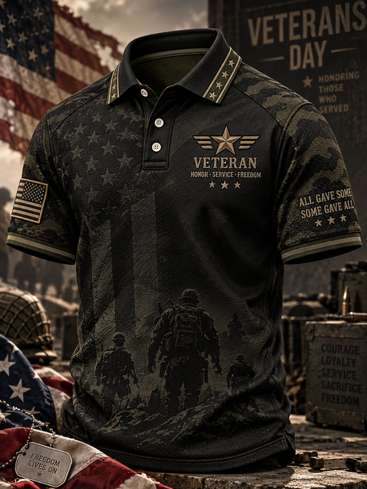 Men's U.S. Veterans Day Printed polo shirt