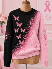 Women's Breast Cancer Long-sleeved Sweater
