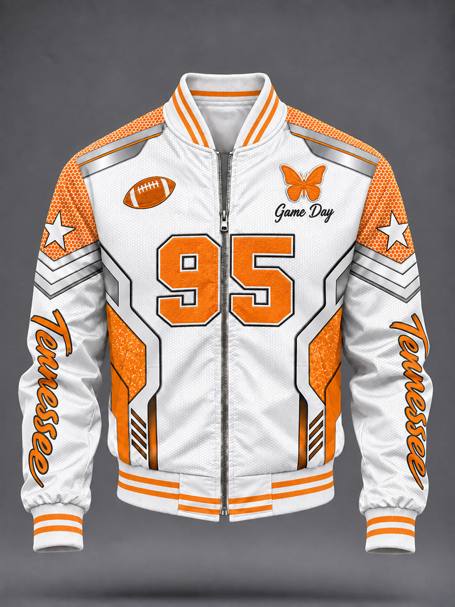 Men's Football Game Day Graphic Casual Jacket