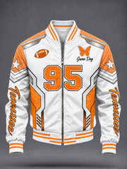 Men's Football Game Day Graphic Casual Jacket