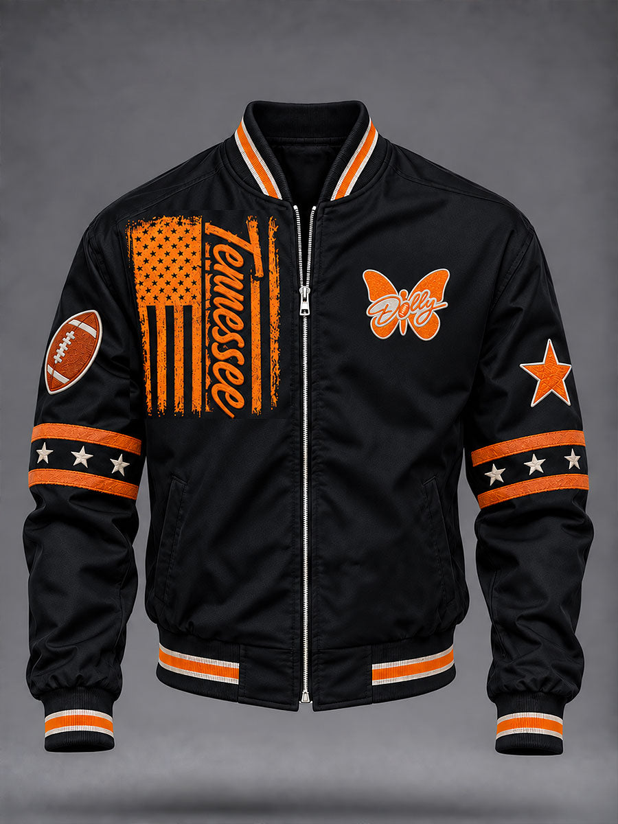 Men's Football Game Day Graphic Casual Jacket