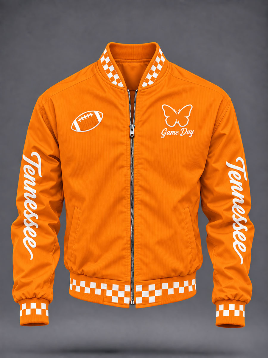 Men's Football Game Day Graphic Casual Jacket